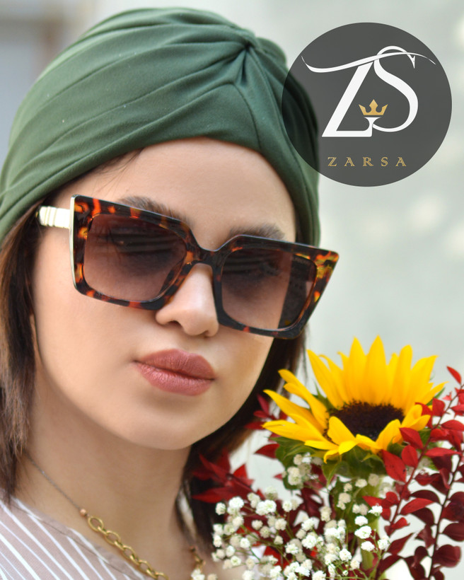عینک آفتابی پلنگی زنانه بربری کد 6855