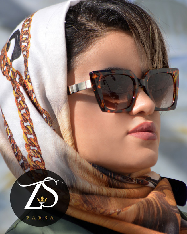 عینک آفتابی پلنگی زنانه بربری کد 6855