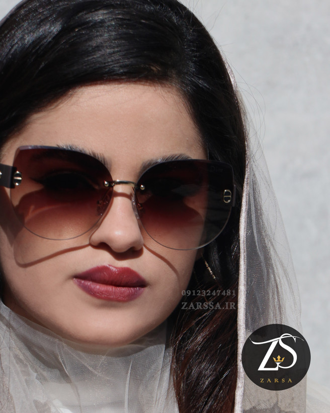عینک آفتابی زنانه فریم لس دیور کد D24904