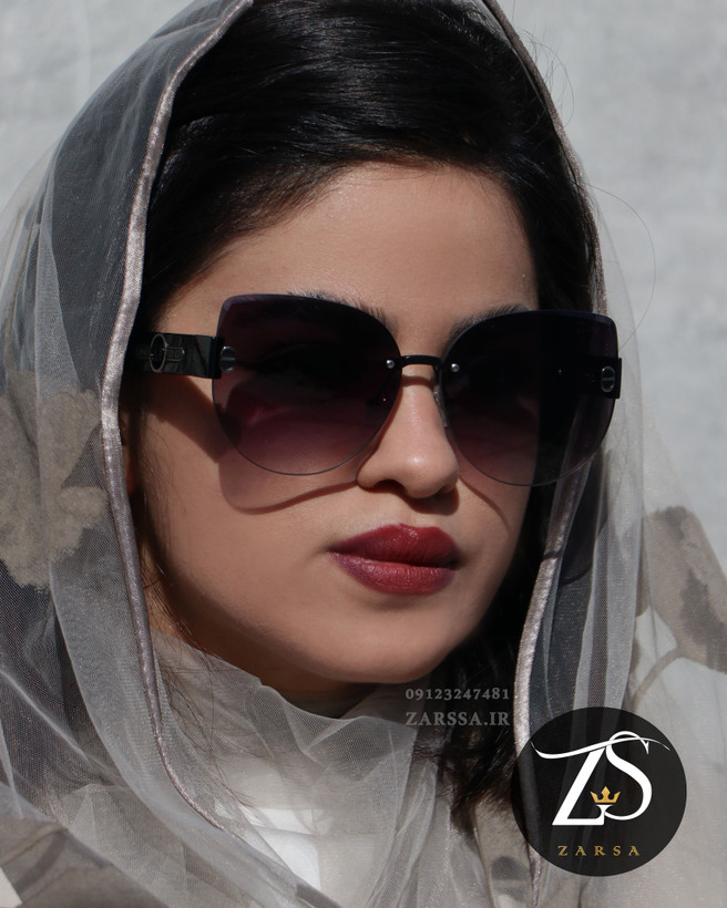 عینک آفتابی زنانه فریم لس دیور کد D24904