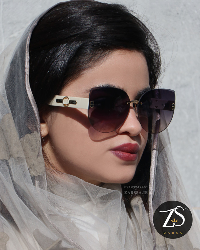 عینک آفتابی زنانه فریم لس دیور کد D24904